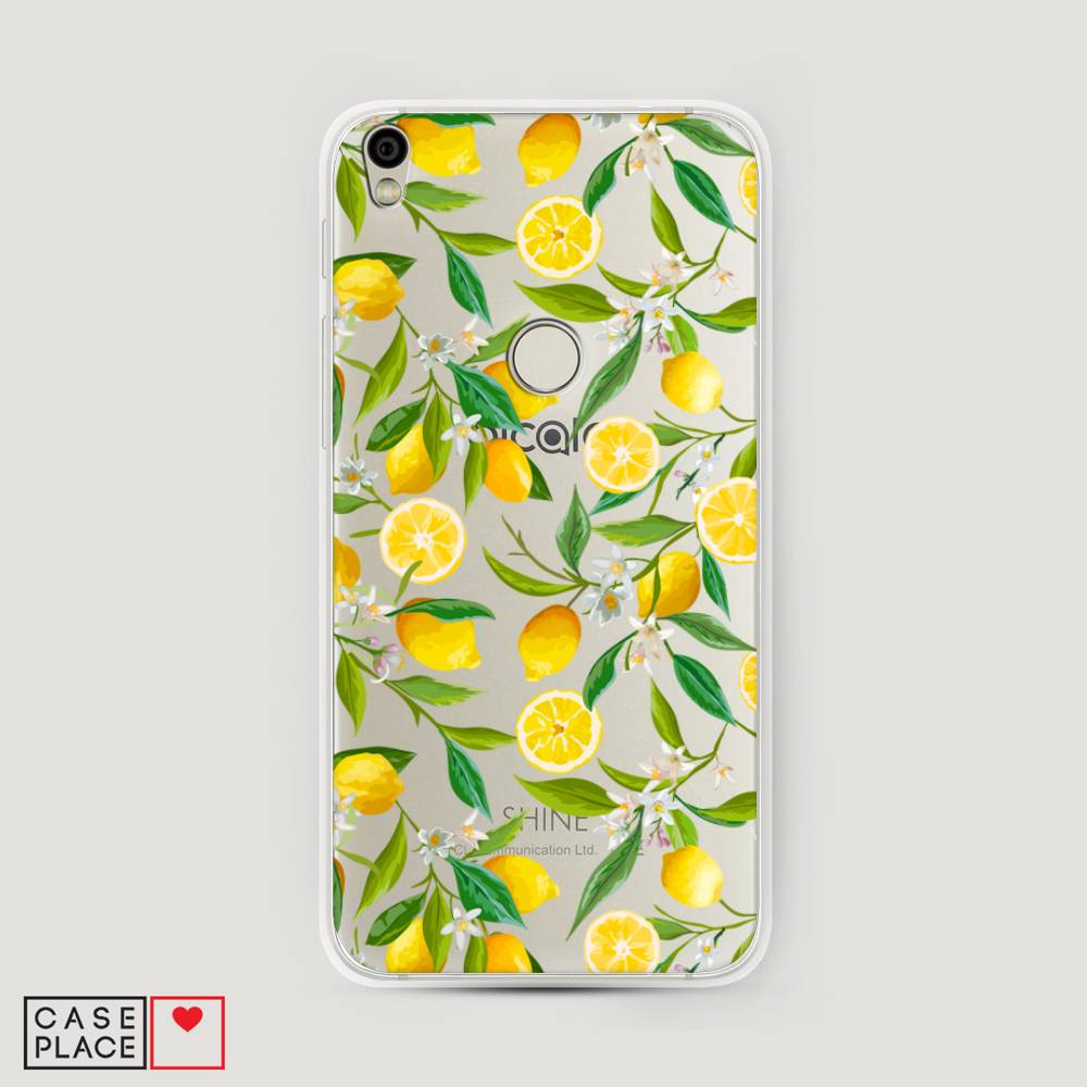 

Чехол Awog на Alcatel Shine Lite / Алкатель Шайн Лайт "Сочные лимоны", 170350-10
