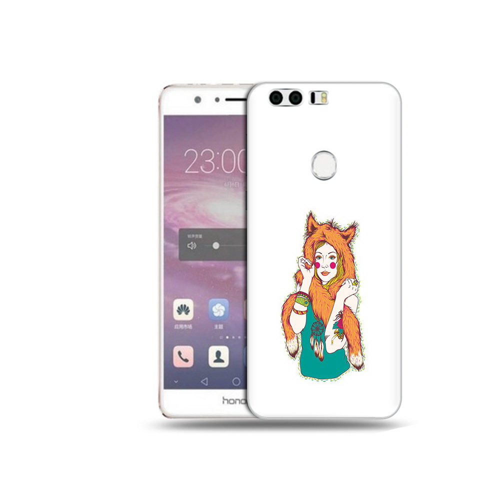 

Чехол MyPads Tocco для Honor 8 Девушка лиса (PT46676.38.62), Прозрачный, Tocco