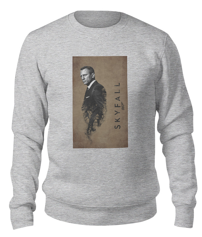 

Свитшот унисекс Printio Skyfall gray серый XL, Skyfall gray