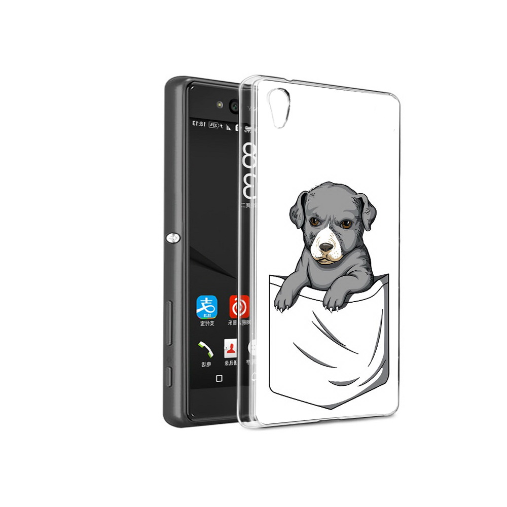 

Чехол MyPads Tocco для Sony Xperia C6 собачка в кармане (PT28839.243.611), Прозрачный, Tocco