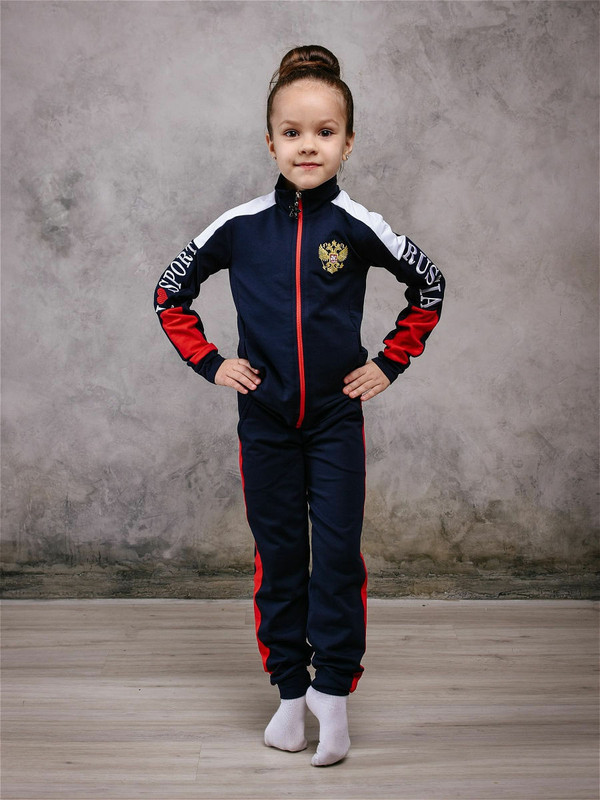 Костюм спортивный детский WILDWINS WW-K002, синий, 158 плед с вышивкой розовый 87x69 см tomax детский
