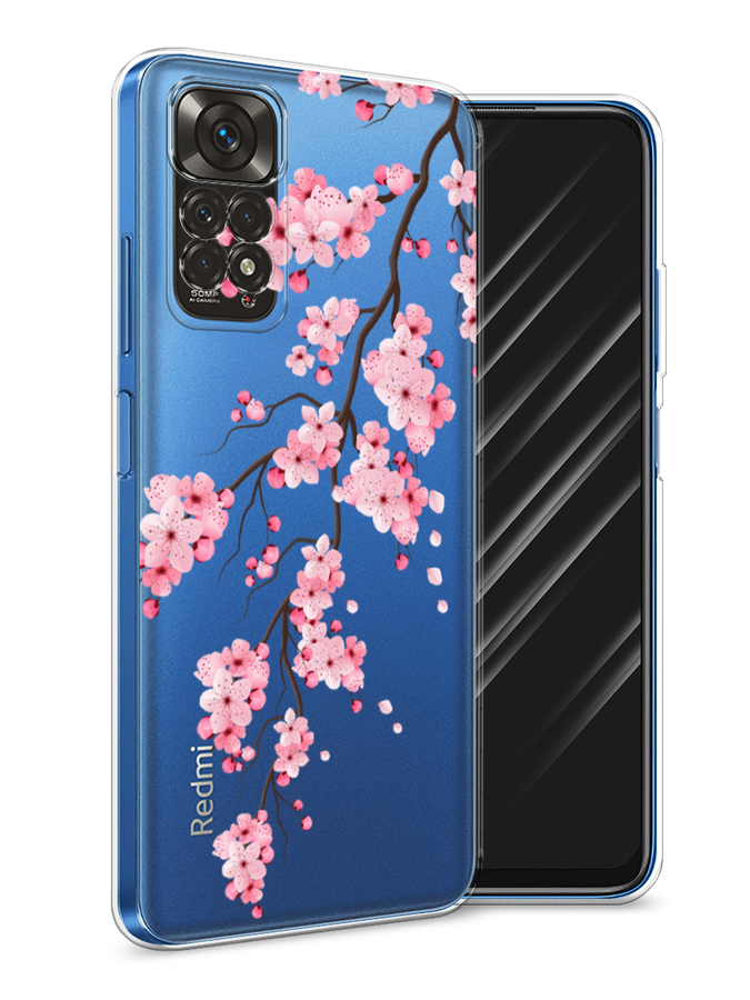 

Чехол Awog на Xiaomi Redmi Note 11 4G Global/Redmi Note 11S "Розовая сакура", Разноцветный, 313850-8