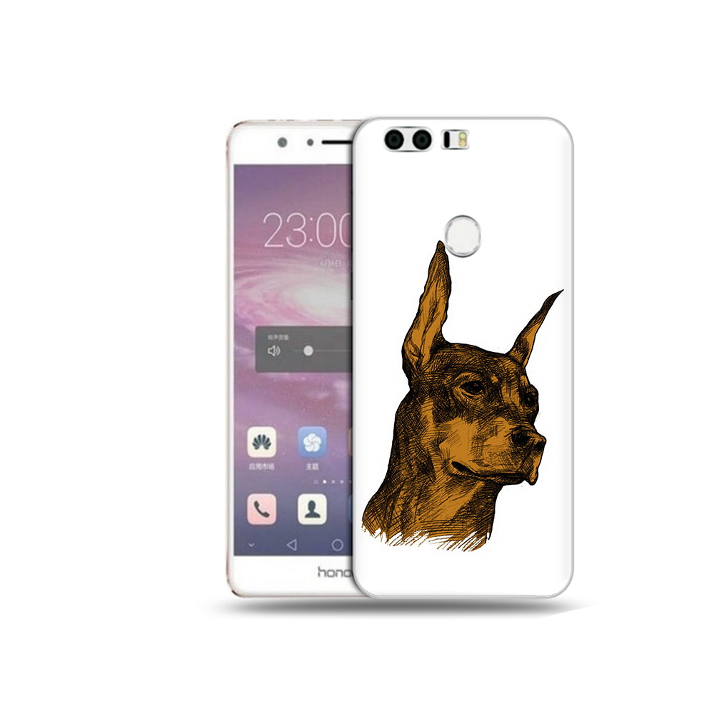 

Чехол MyPads Tocco для Honor 8 скетч доберман (PT46676.38.605), Прозрачный, Tocco