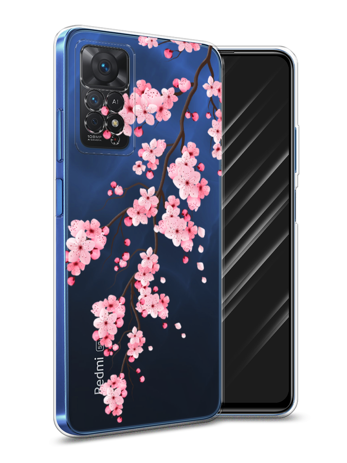 

Чехол Awog на Xiaomi Redmi Note 11 Pro "Розовая сакура", Разноцветный, 315650-8