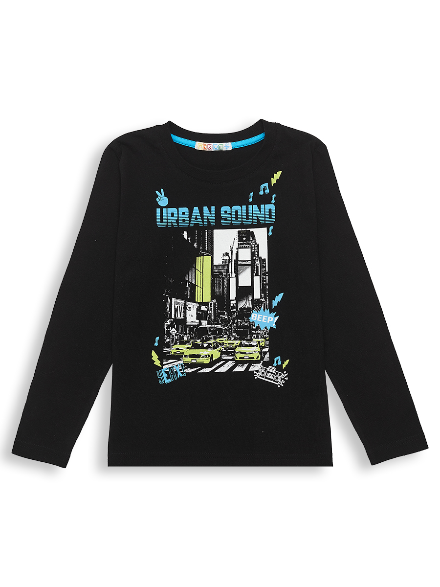 

Лонгслив для мальчика Me&We JB121-J101-803 Черный-134, JB121-J101-803