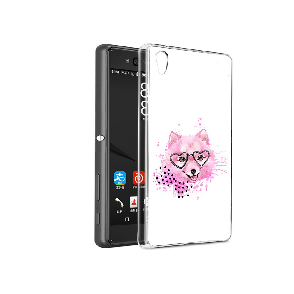 

Чехол MyPads Tocco для Sony Xperia C6 розовый волченок (PT28839.243.585), Прозрачный, Tocco