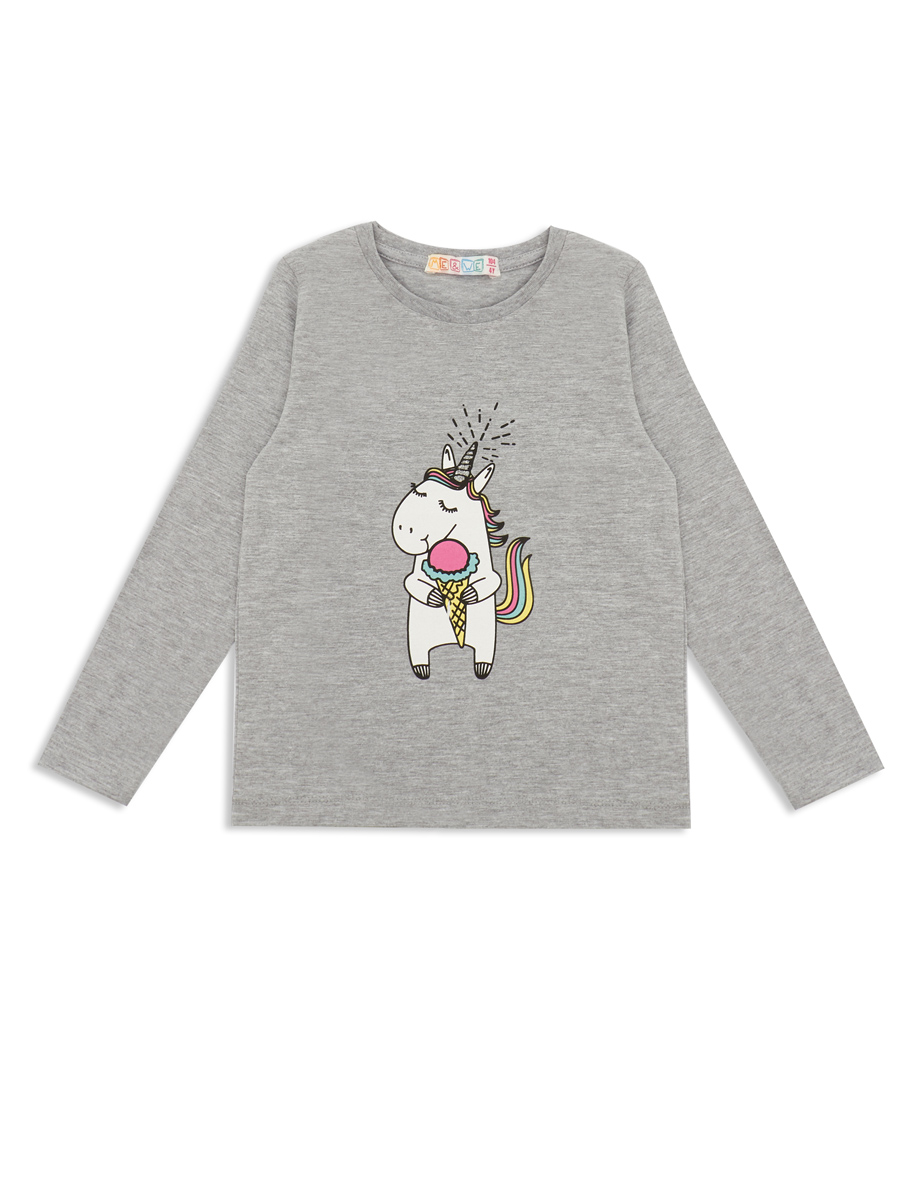 Лонгслив для девочки Me&We KG121-J101-607 Серый-110