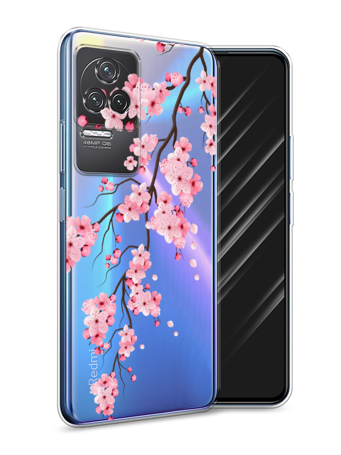 

Чехол Awog на Xiaomi Redmi K50 "Розовая сакура", Разноцветный, 312250-8