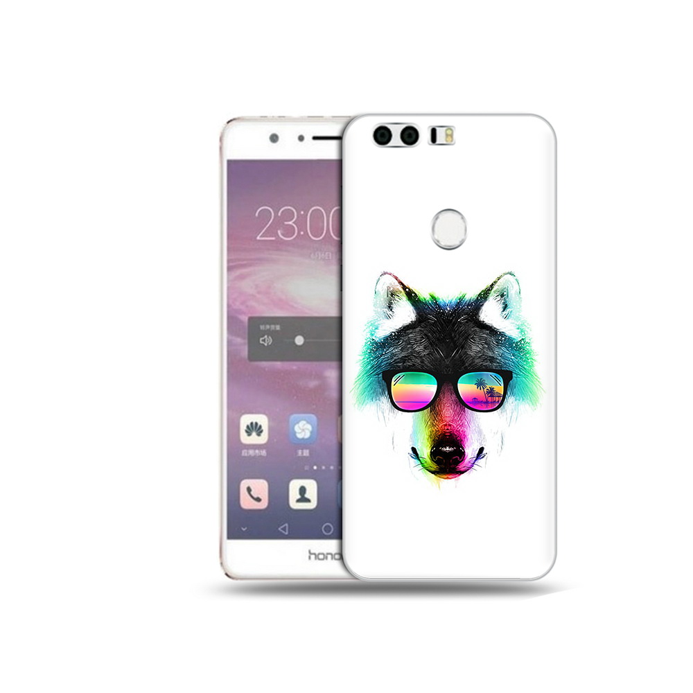 

Чехол MyPads Tocco для Honor 8 радужный волк (PT46676.38.567), Прозрачный, Tocco