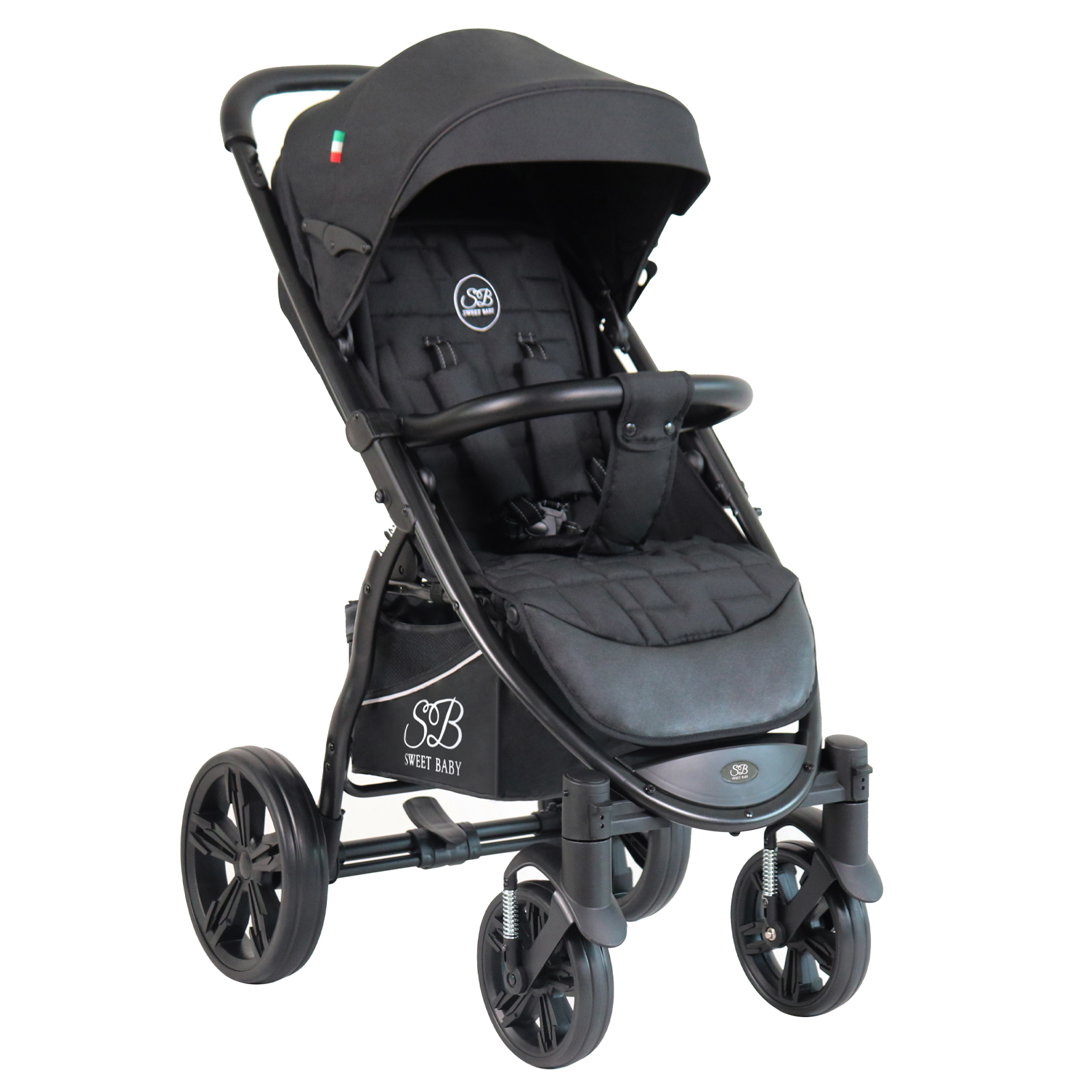 фото Прогулочная коляска sweet baby carisma black 426632