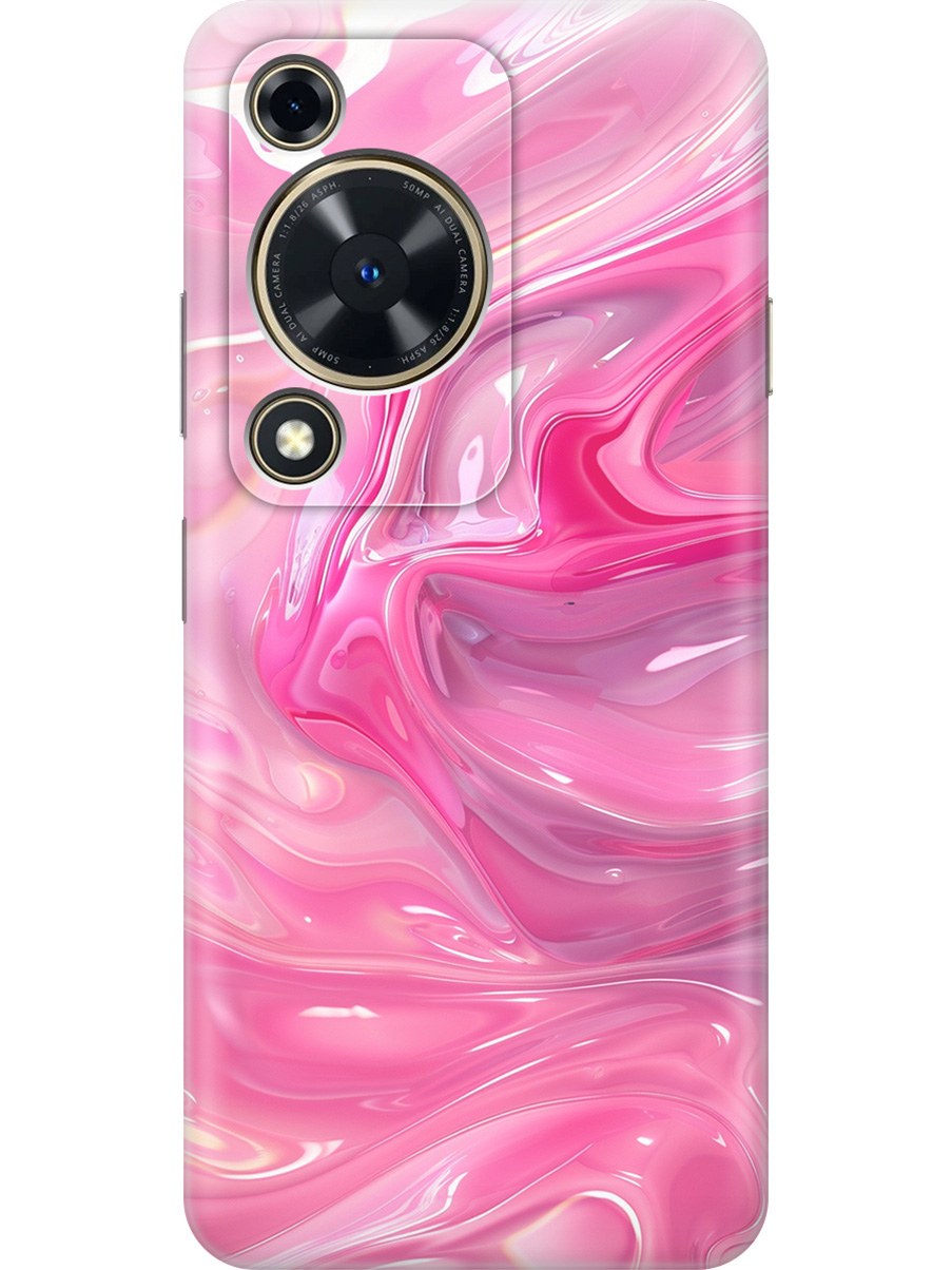 

Силиконовый чехол на Huawei nova Y72 с принтом "Розовые волны", Прозрачный;розовый, 785977831