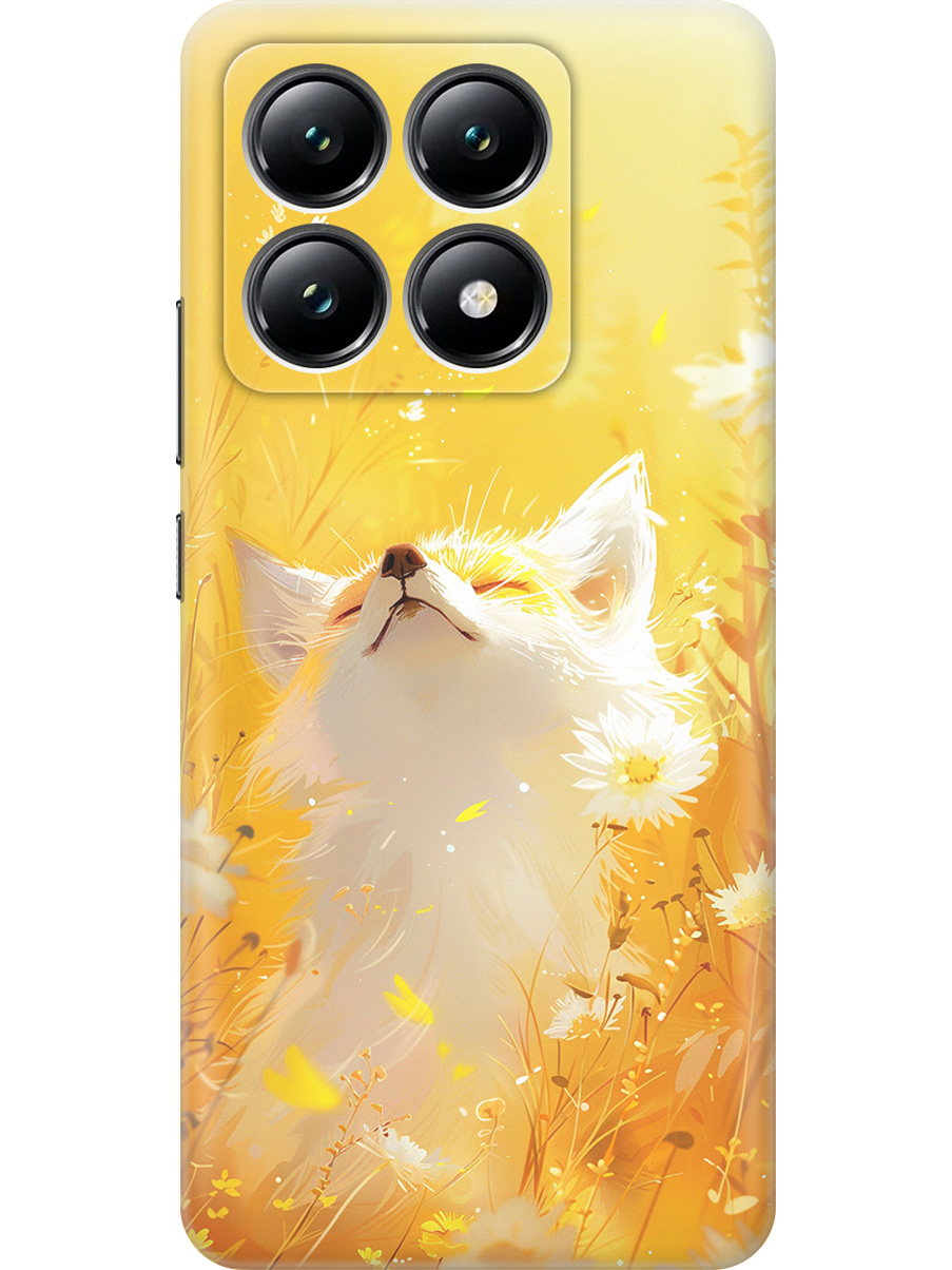 

Силиконовый чехол на Xiaomi 14T с принтом "Лиса в цветах", Прозрачный;белый;желтый;оранжевый, 785978411