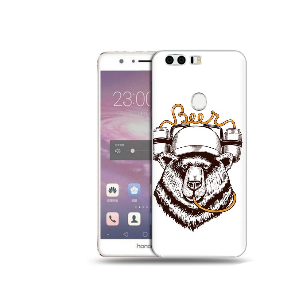 

Чехол MyPads Tocco для Honor 8 пивной медведь (PT46676.38.538), Прозрачный, Tocco