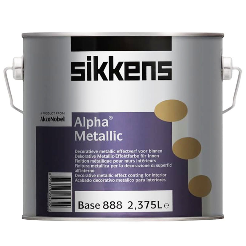 фото Краска декоративная для стен с металическим эффектом sikkens alpha metallic