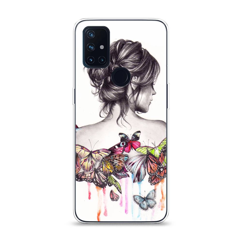 

Чехол Awog на OnePlus Nord N10 / ВанПлас Nord N10 "Девушка с бабочками", Коричневый, 152350-10