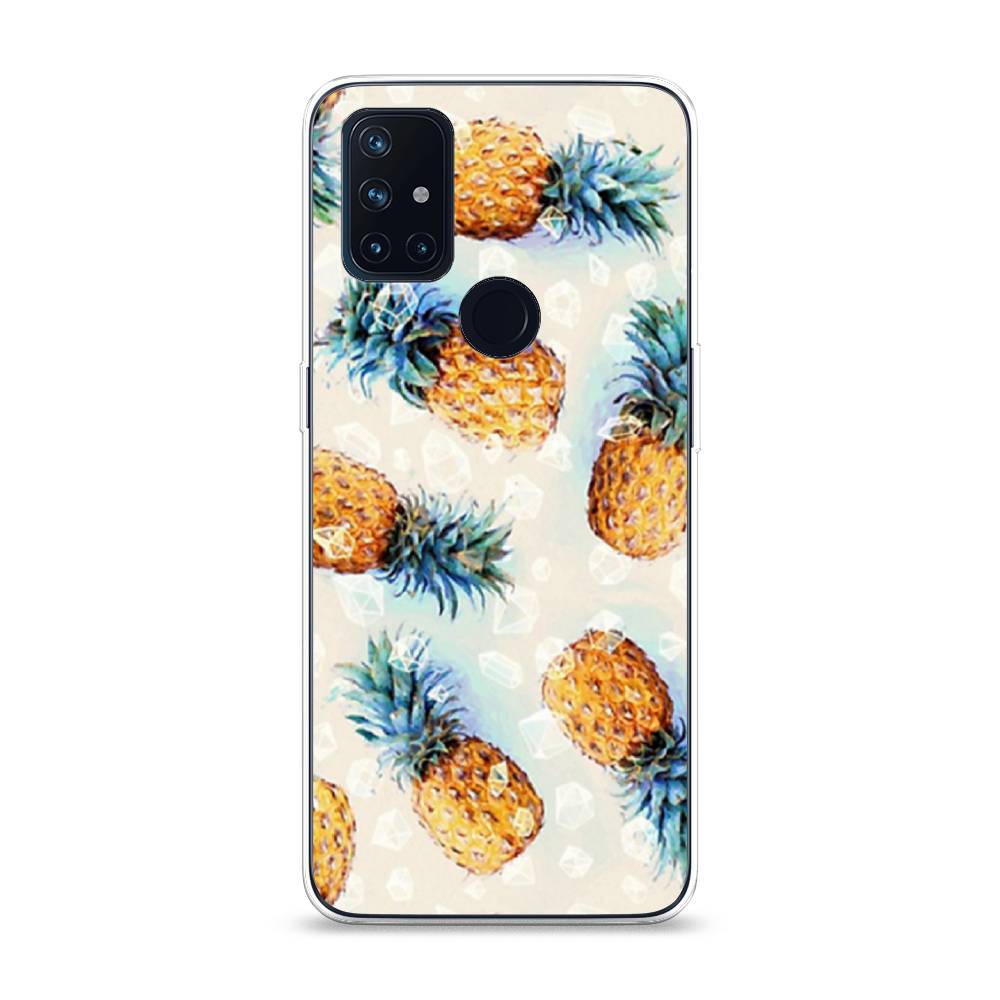 

Чехол Awog на OnePlus Nord N10 / ВанПлас Nord N10 "Ананасы", Бежевый, 152350-3