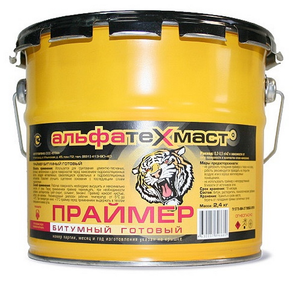 

Праймер АльфаТехМаст битумный 2.4 кг, Черный