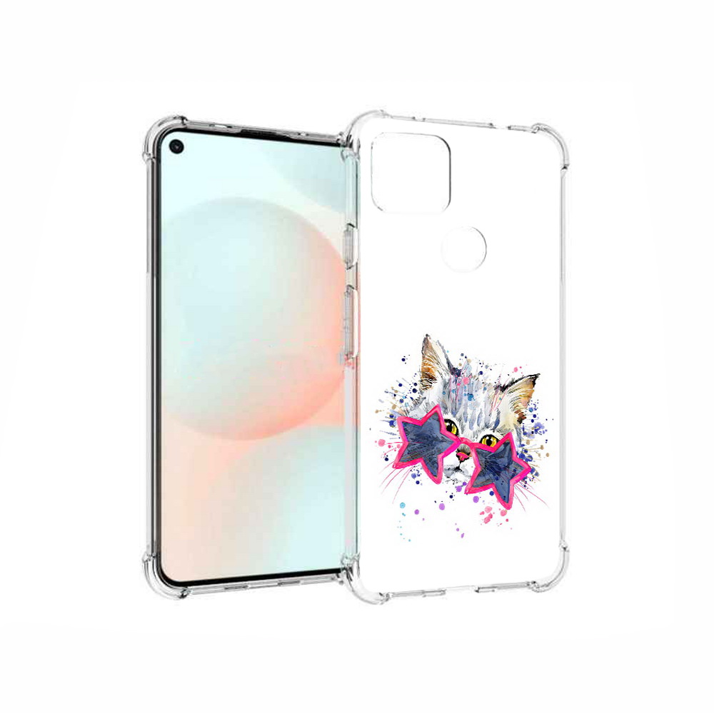

Чехол MyPads Tocco для Google Pixel 5A звездные очки, Прозрачный, Tocco