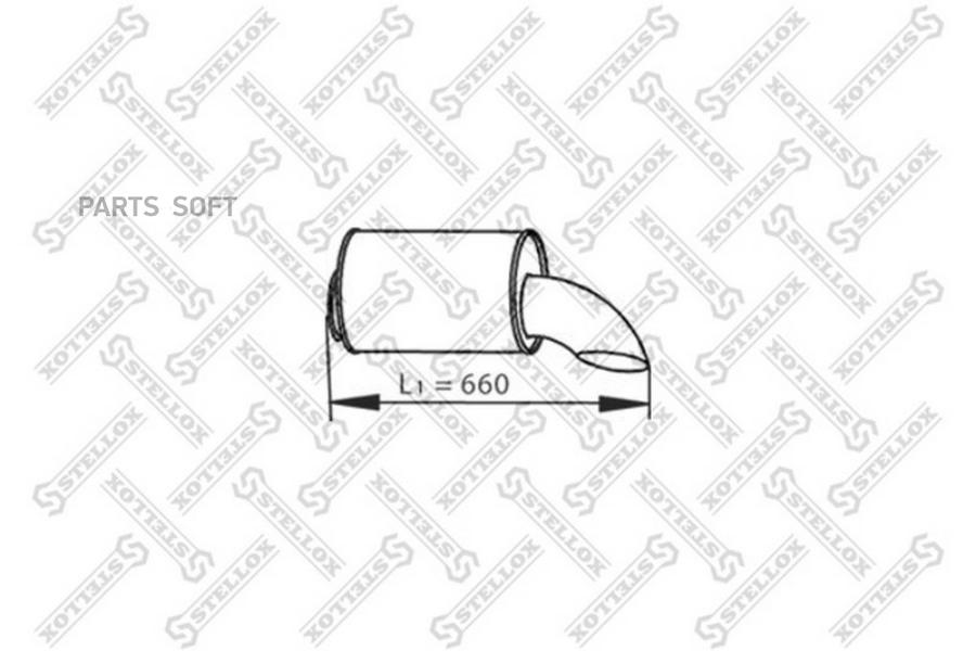

82-03771-SX_труба глушителя! выхлопнаяRVI PREMIUM/Magnum, Volvo FL/FM/FH