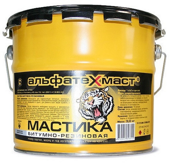 

Мастика битумно-резиновая АЛЬФАТЕХМАСТ 3 кг
