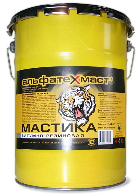 

Мастика битумно-резиновая АЛЬФАТЕХМАСТ 5 кг