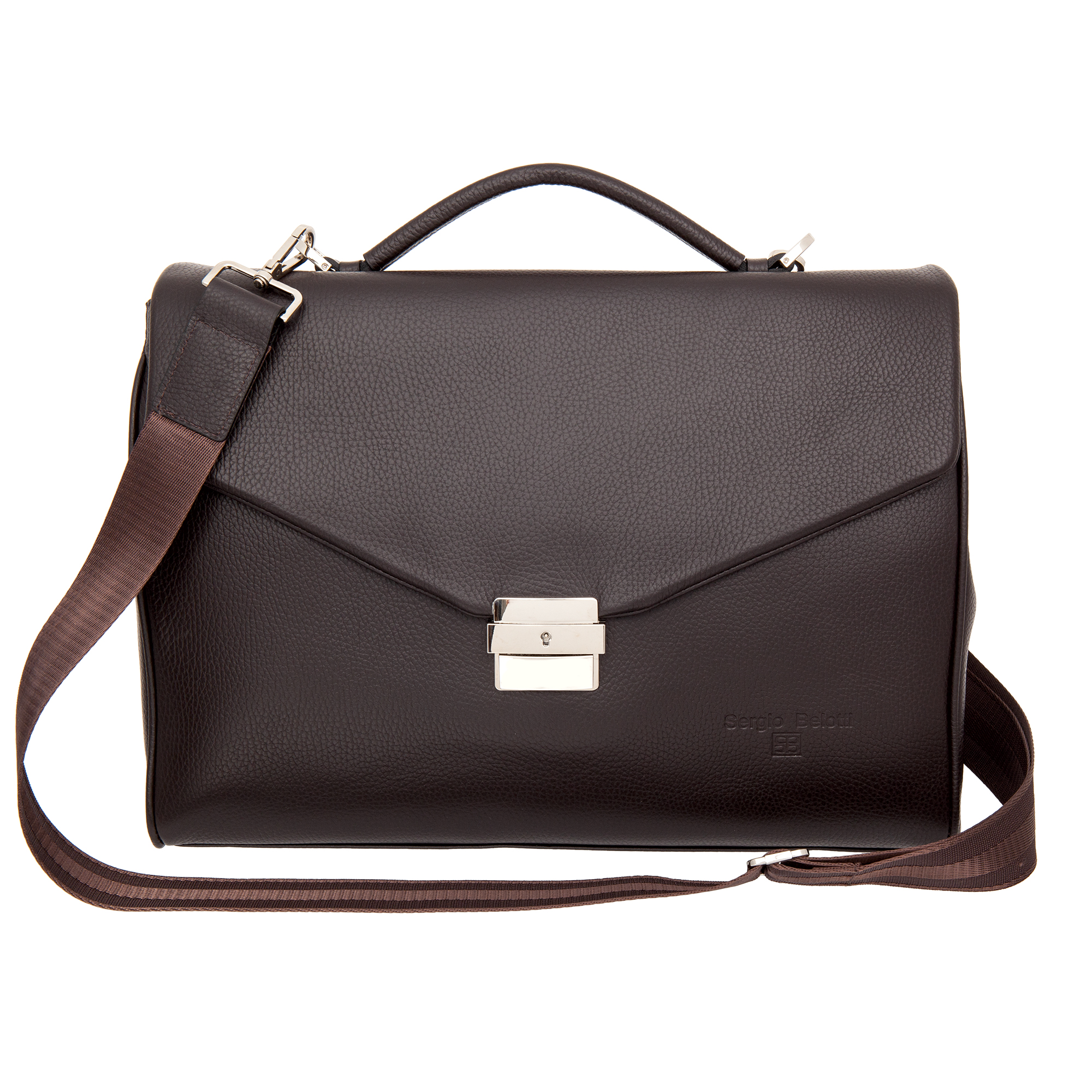 

Портфель мужской Sergio Belotti 7063 napoli brown, Коричневый, 7063