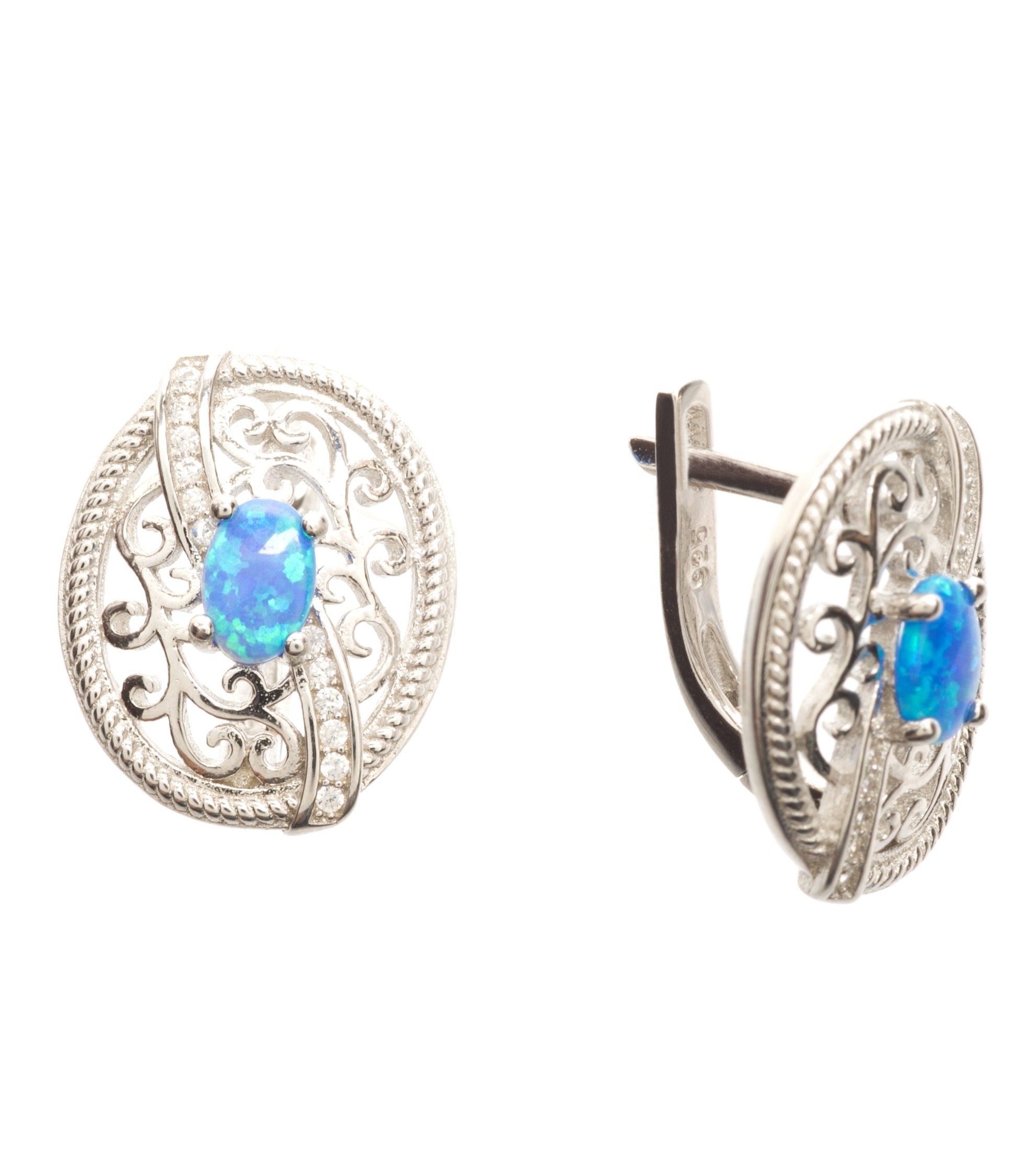

Серьги из серебра с опалом Balex Jewellery 2405937024, 2405937024