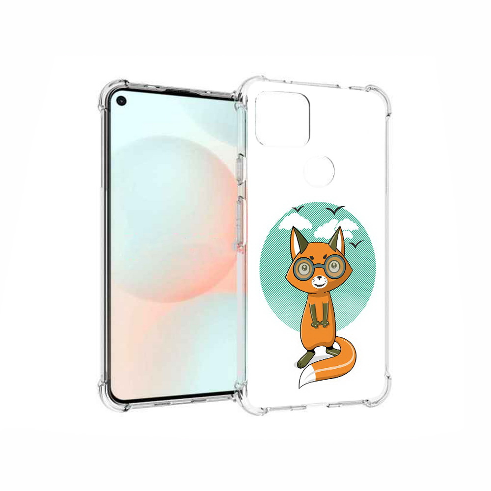 

Чехол MyPads Tocco для Google Pixel 5A задумчивая лиса, Прозрачный, Tocco