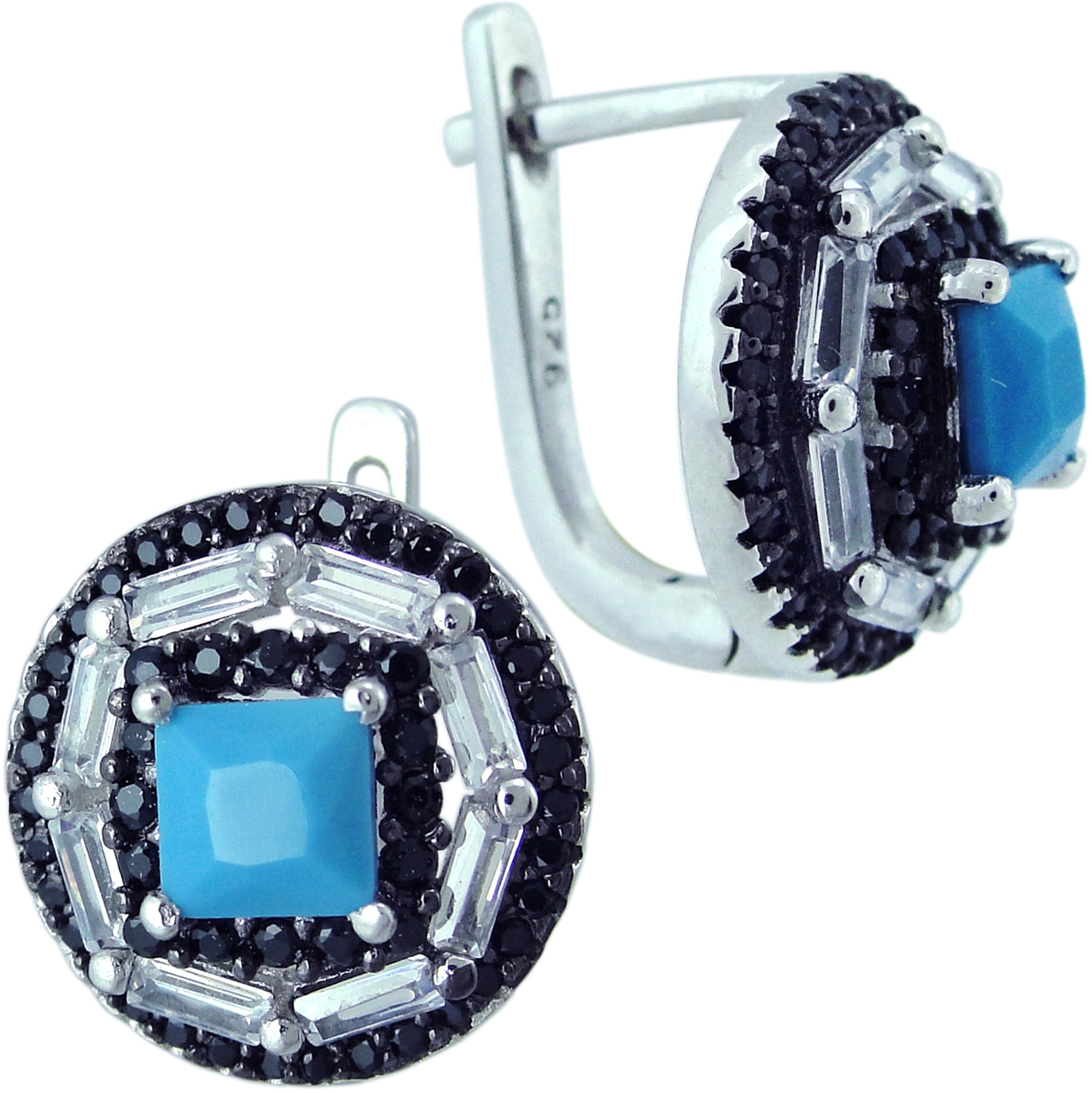 

Серьги из серебра с бирюзой Balex Jewellery 2405937420, 2405937420