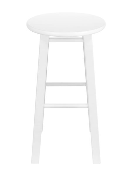 фото Табурет kett-up loft bar барный, 75см, деревянный, сиденье круглое, белый