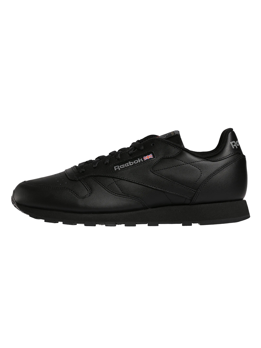 фото Кроссовки мужские reebok classic leather черные 8.5 us