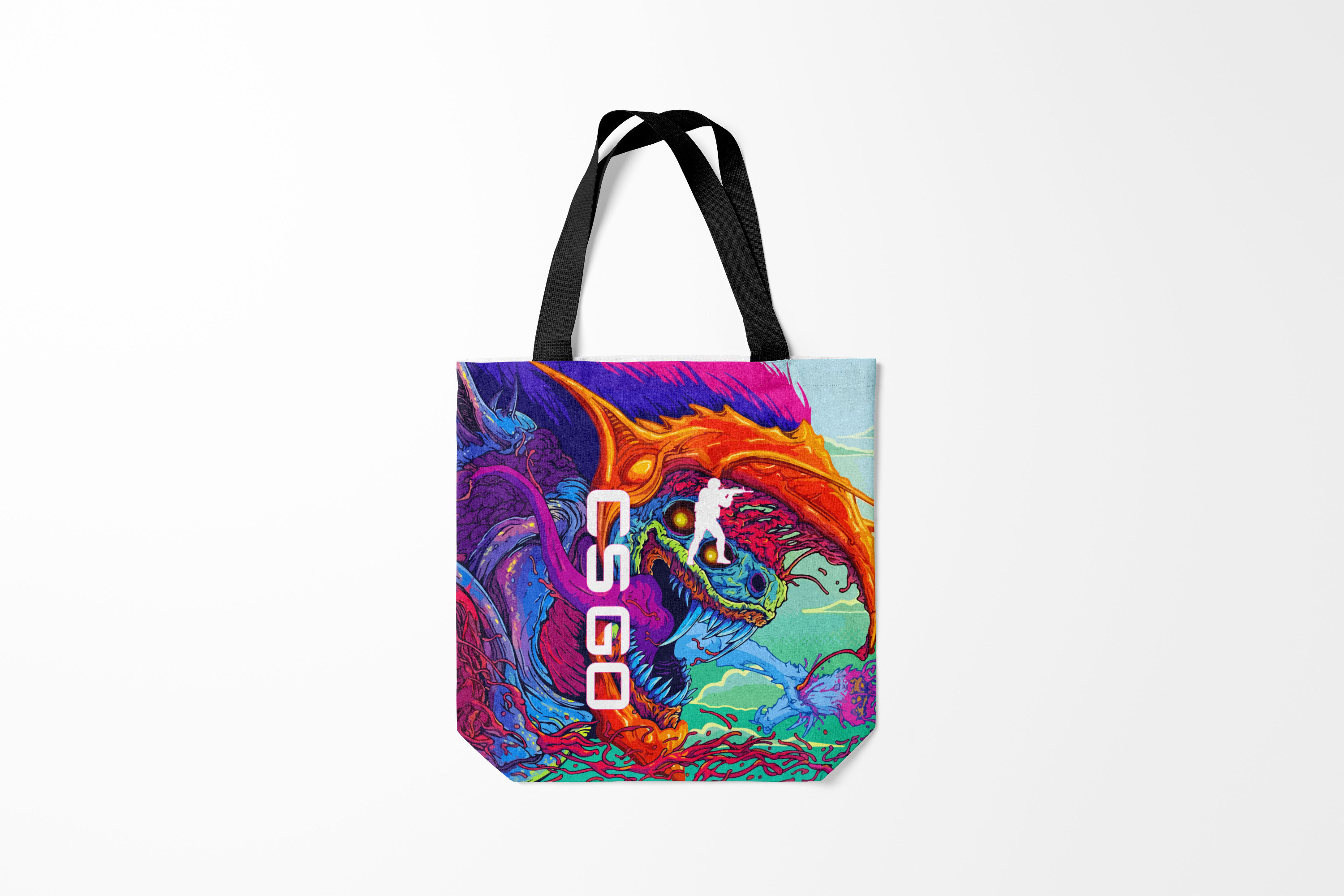 

Сумка шoппер унисекс Burnettie Counter Strike CS GO hyper beast skin, разноцветный, Counter Strike CS GO hyper beast skin