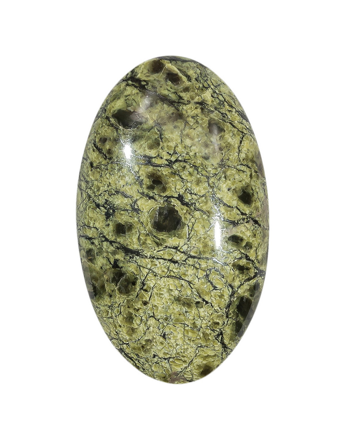 

Кабошон Kaboshon Змеевик 54х31х8 мм