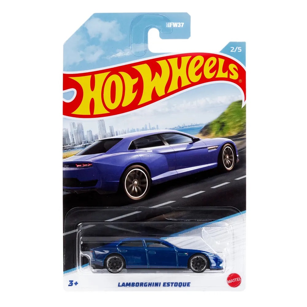 

Машинка Hot Wheels Коллекционный Люксовый седан Lamborghini Estoque HFW37/HDH13, Синий