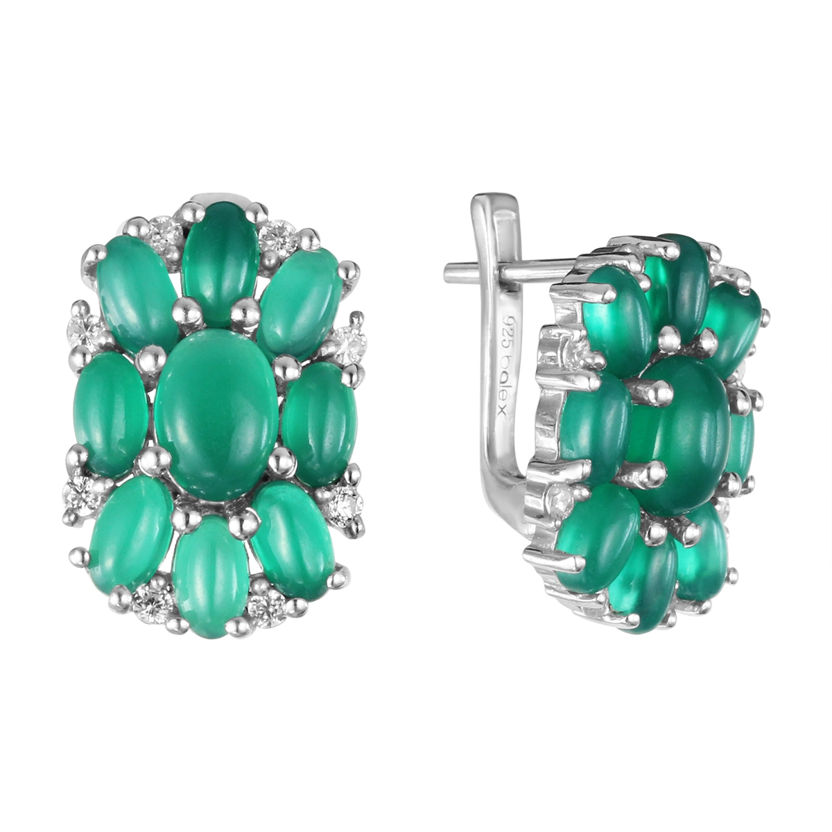 

Серьги из серебра с агатом Balex Jewellery 2410931761, 2410931761