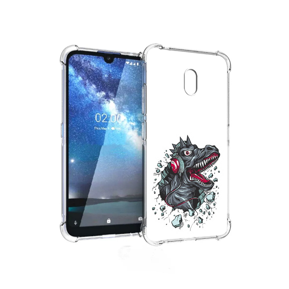 

Чехол MyPads Tocco для ZTE Blade L8 Нарисованный динозавр в наушниках (PT136677.443.124), Прозрачный, Tocco