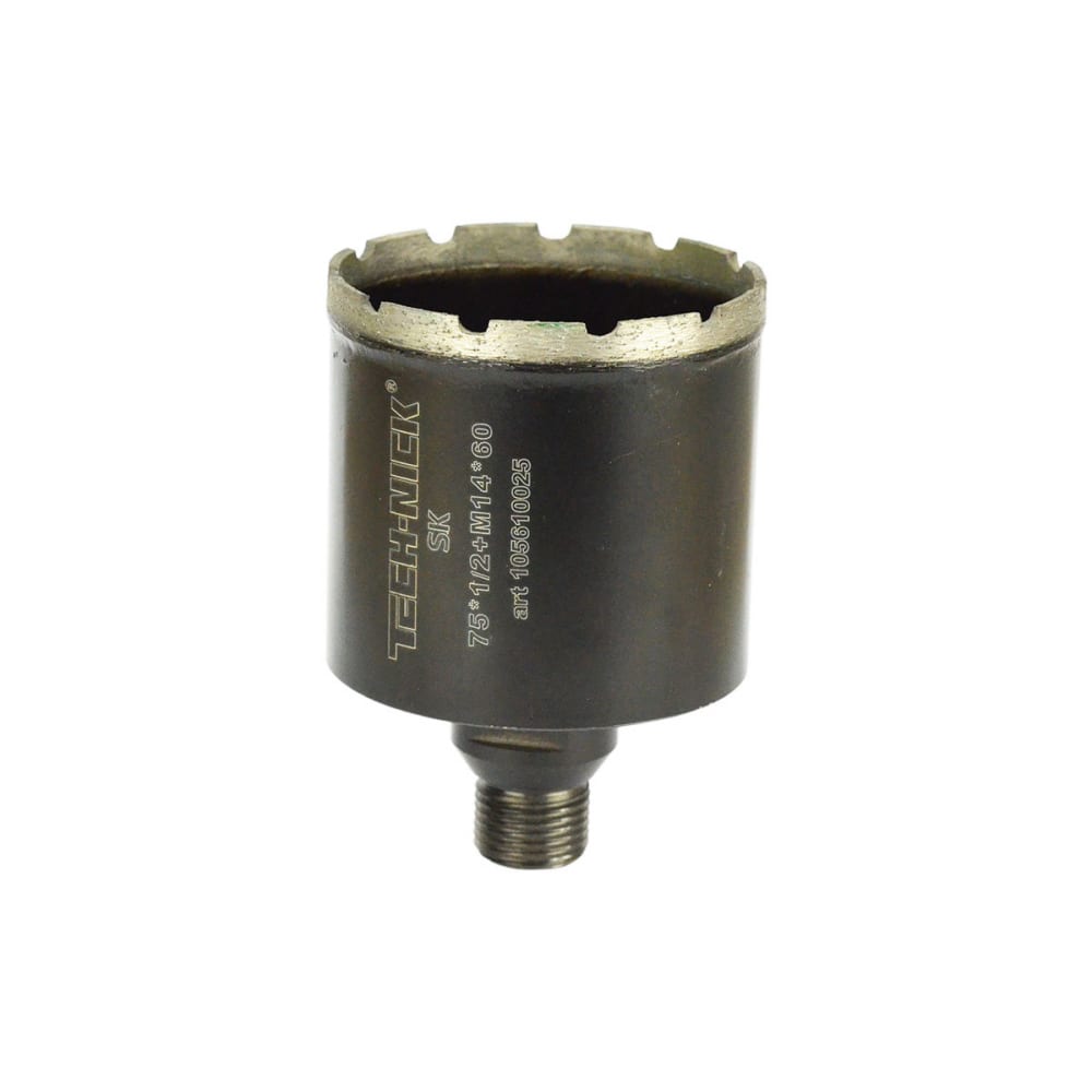 

TECH-NICK Коронка алмазная, спекание 75мм h-60мм 1/2/M14 SK 105610025