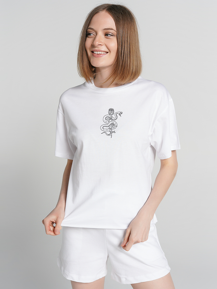 

Футболка женская ТВОЕ 80734 белая XS, 80734