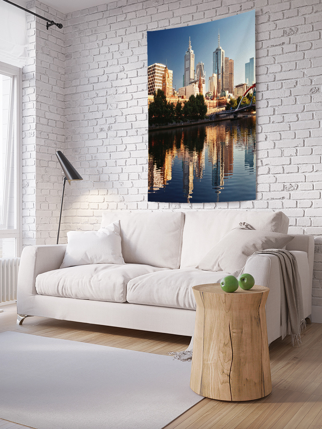 

Вертикальное фотопанно на стену JoyArty Мегаполис на воде 100x150 см, Мегаполис на воде