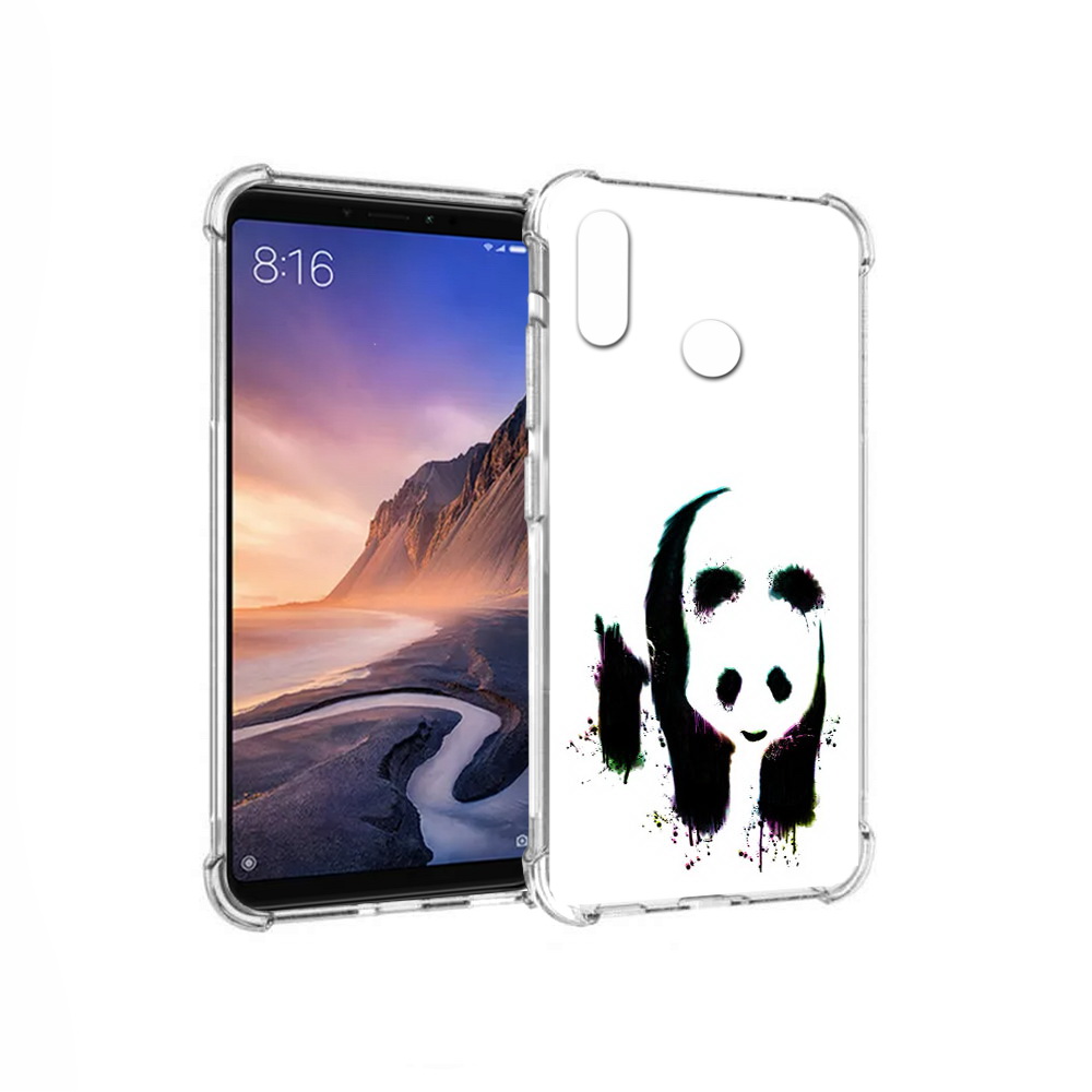

Чехол MyPads Tocco для Xiaomi Mi Max 3 панда в акварели (PT115366.313.532), Прозрачный, Tocco