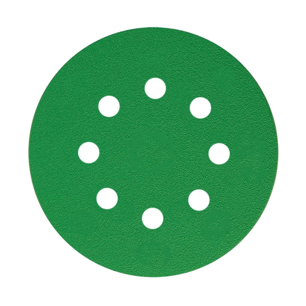 SUNMIGHT Шлифовальный круг FILM L312T 125мм на липучке, 8 отв, зеленый,P 400, 5 шт 53216R кошелек отдел на липучке зеленый