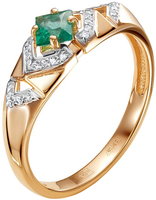 

Кольцо из красного золота с бриллиантом р. 17 Vesna jewelry 11006-151-14-00, 11006-151-14-00