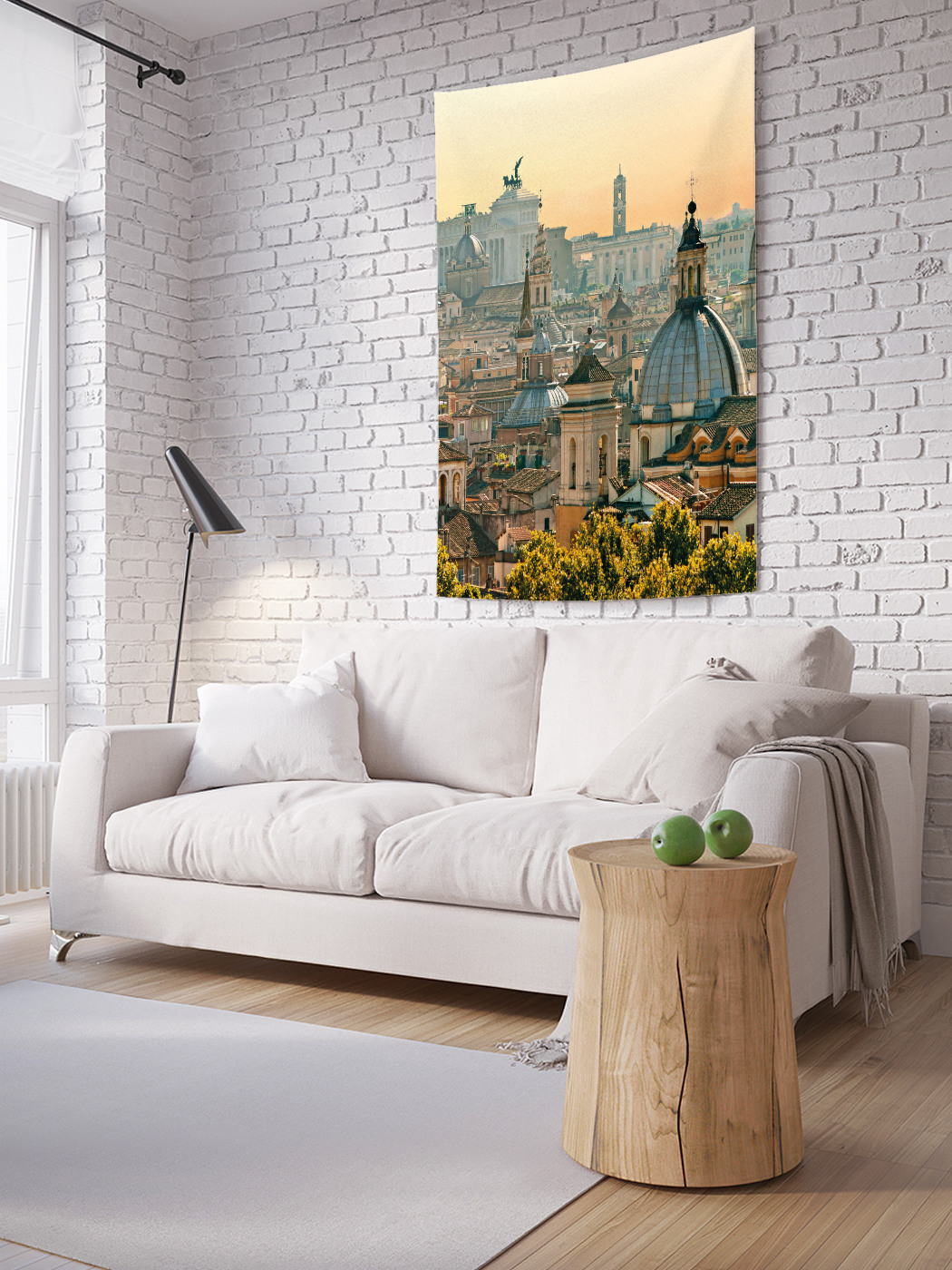 

Вертикальное фотопанно на стену JoyArty Панорама Рима 100x150 см, Панорама Рима