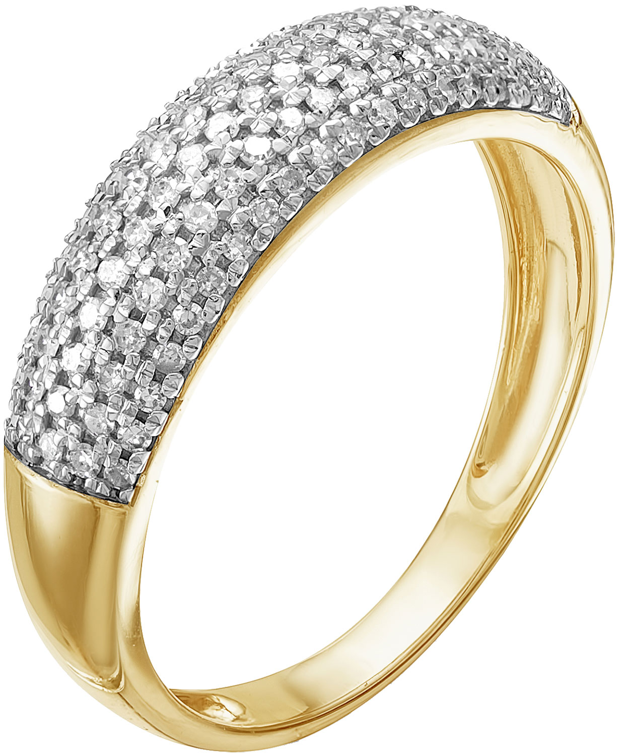 

Кольцо из желтого золота с бриллиантом р. 17.5 Vesna jewelry 1067-351-01-00, 1067-351-01-00