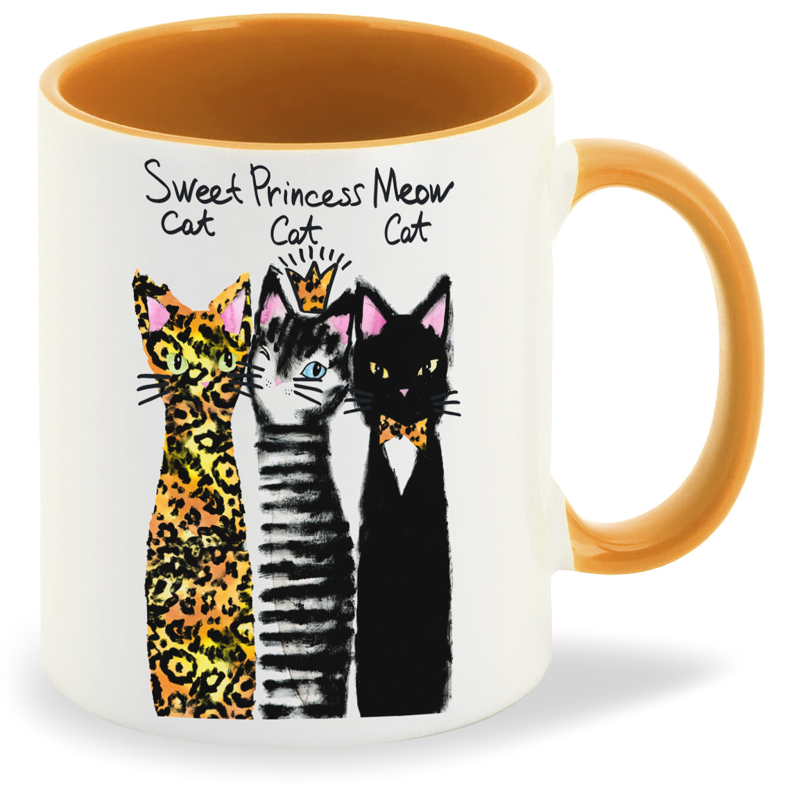 

Кружка CoolPodarok Кошки Sweet catPrincess cat Meow cat, Кошки Sweet catPrincess cat Meow cat