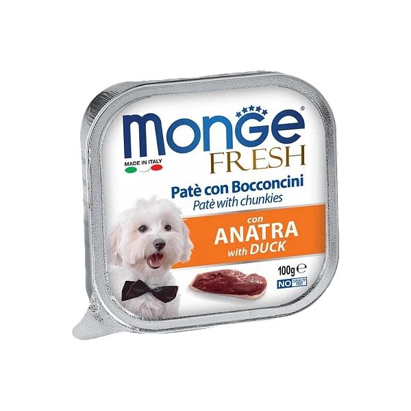 

Консервы для собак Monge Dog Fresh утка, 100г