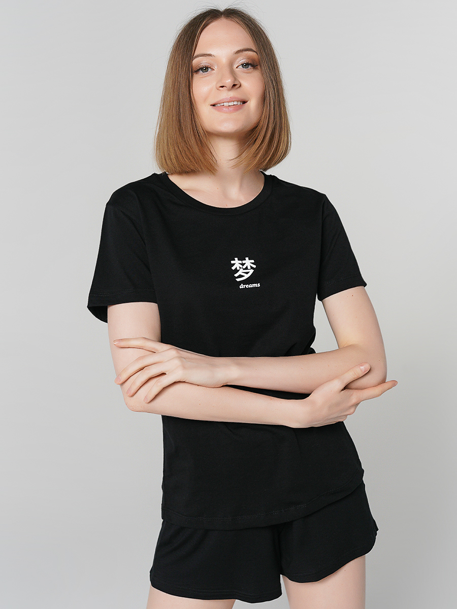 

Футболка женская ТВОЕ 80669 черная S
