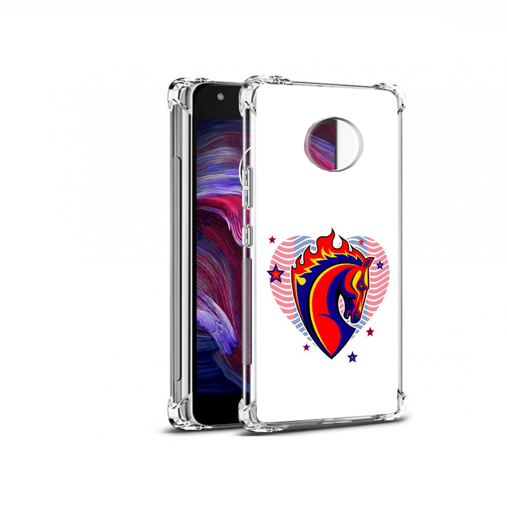 

Чехол MyPads Tocco для Motorola Moto X4 ФК ЦСЛ Лошадь (PT96319.371.180), Прозрачный, Tocco