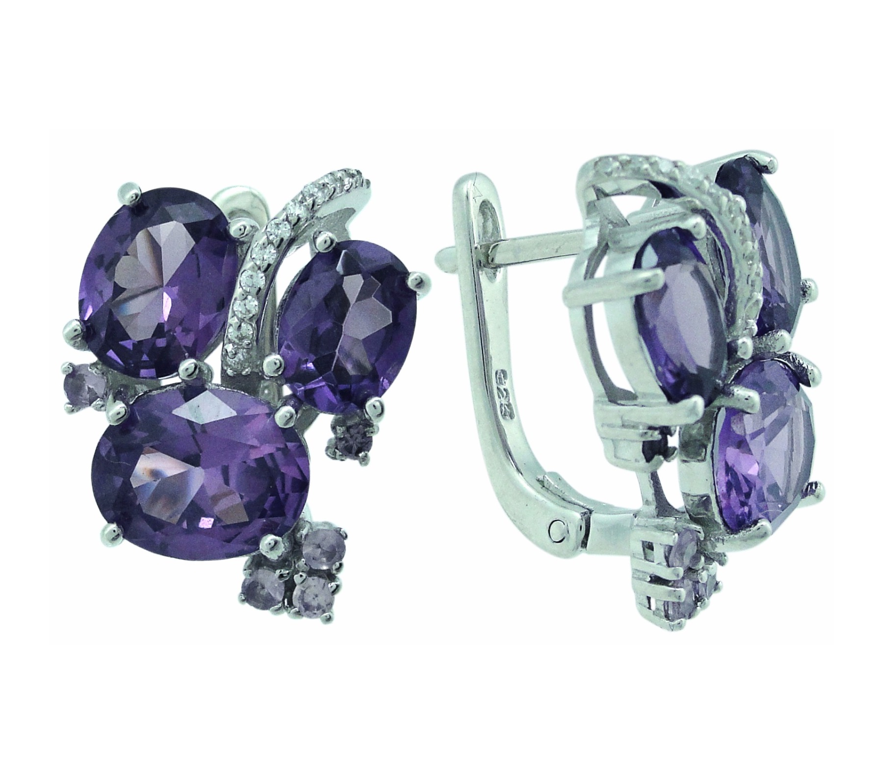 

Серьги из серебра с александритом Balex Jewellery 2405937285, 2405937285