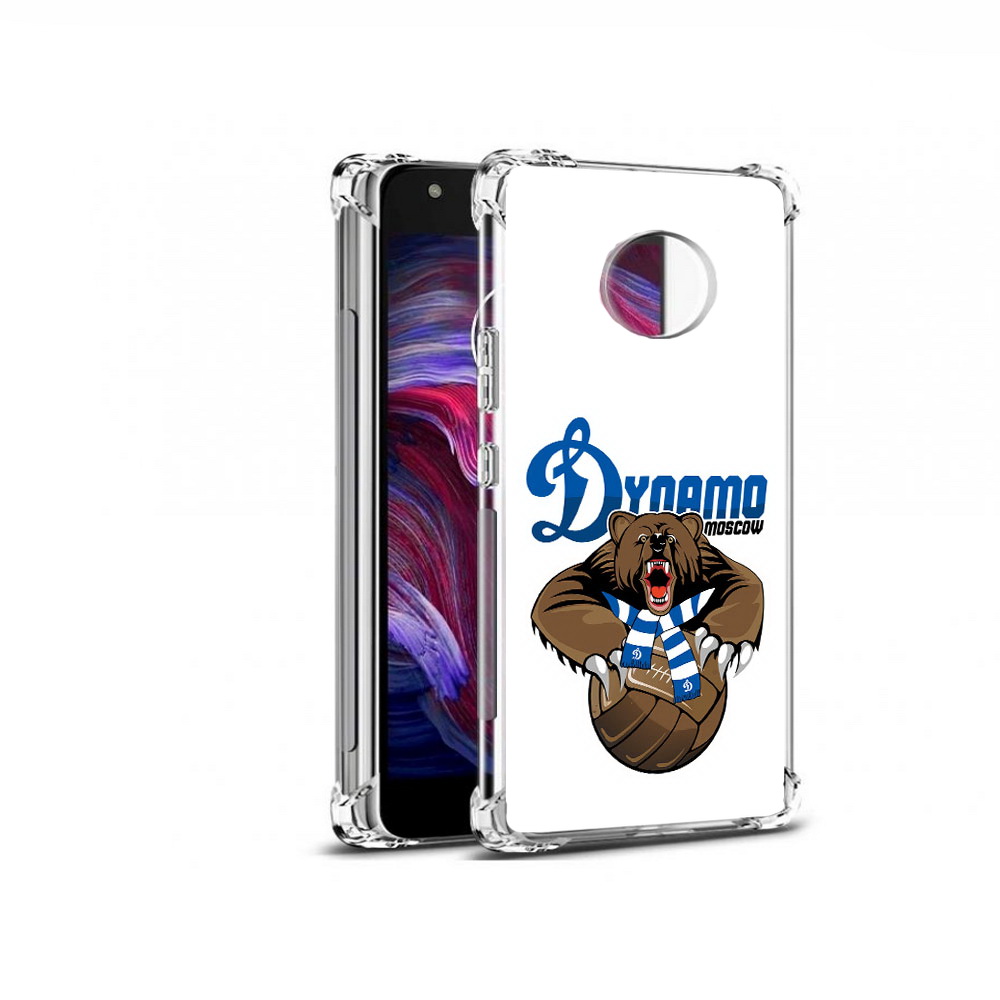

Чехол MyPads Tocco для Motorola Moto X4 ФК Динамо медведь (PT96319.371.175), Прозрачный, Tocco
